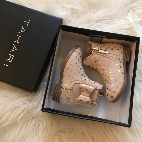 Baby Tahari Star & Bow Booties 5 - Picture 2 of 10